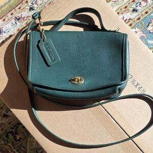 Coach Dark Green Crossbody Bag